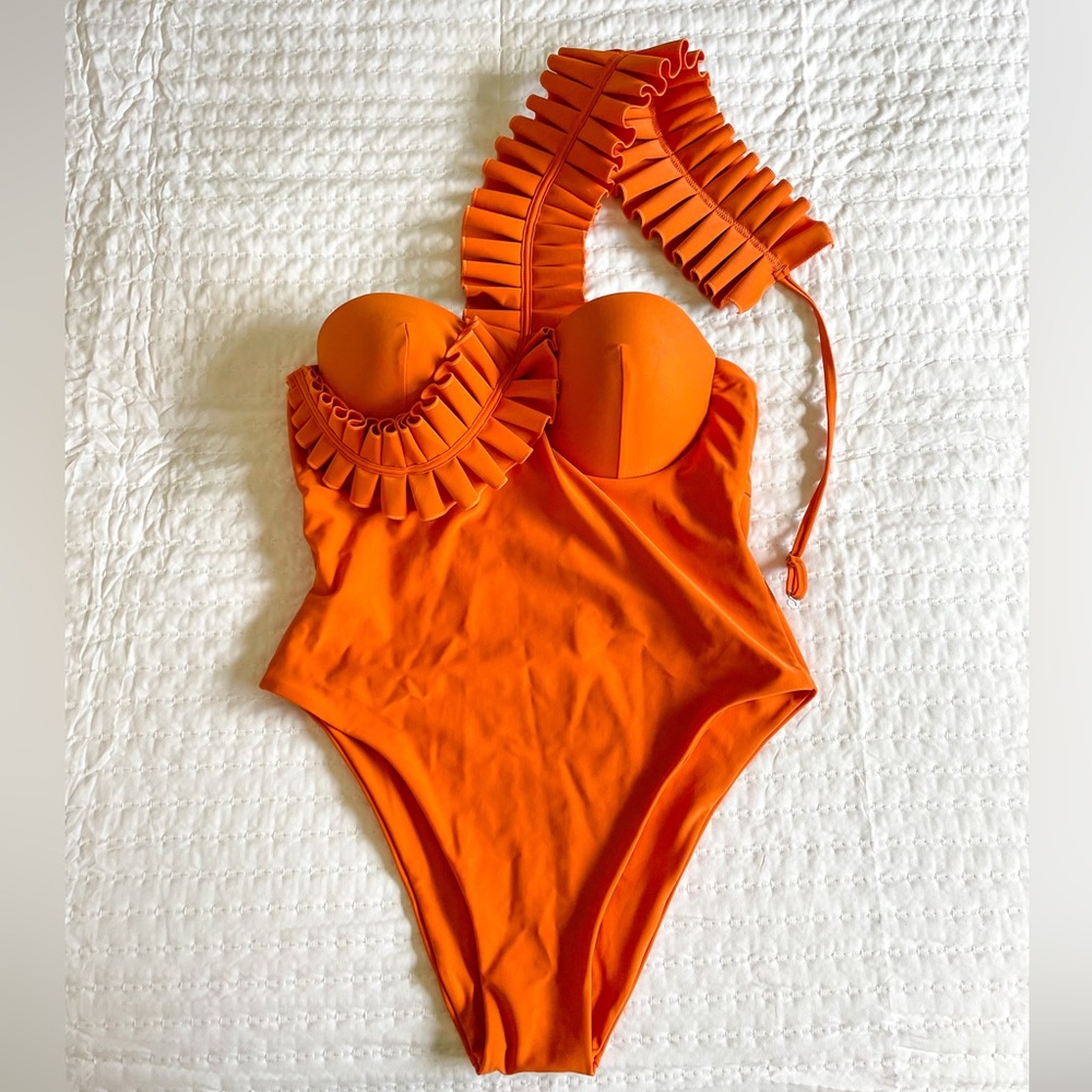 Andrea Iyamah Ruffle Swimsuit XXL one piece